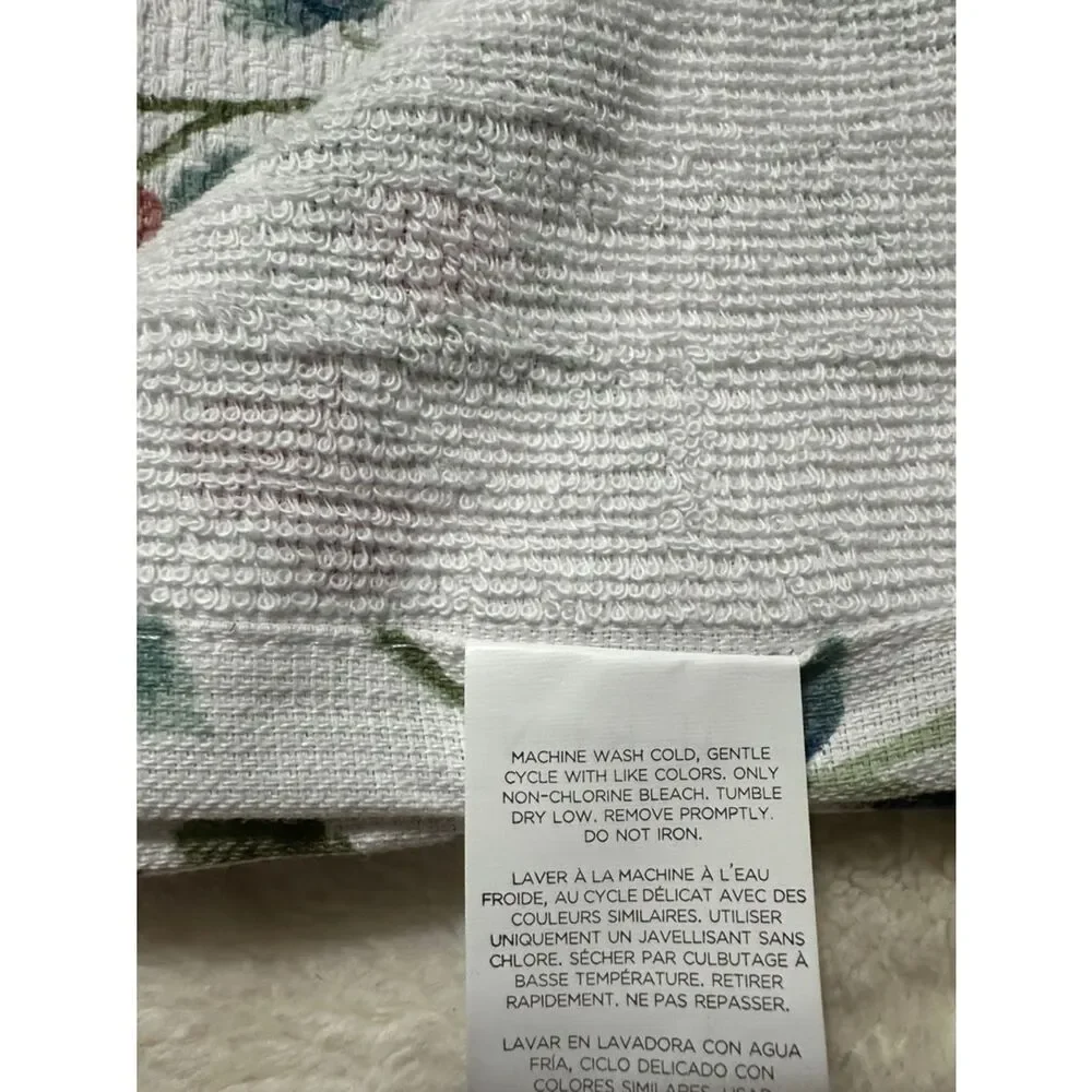 LRL White Red Blue Green Berry Print Terrycloth Cotton Dish Tea Kitchen Towels